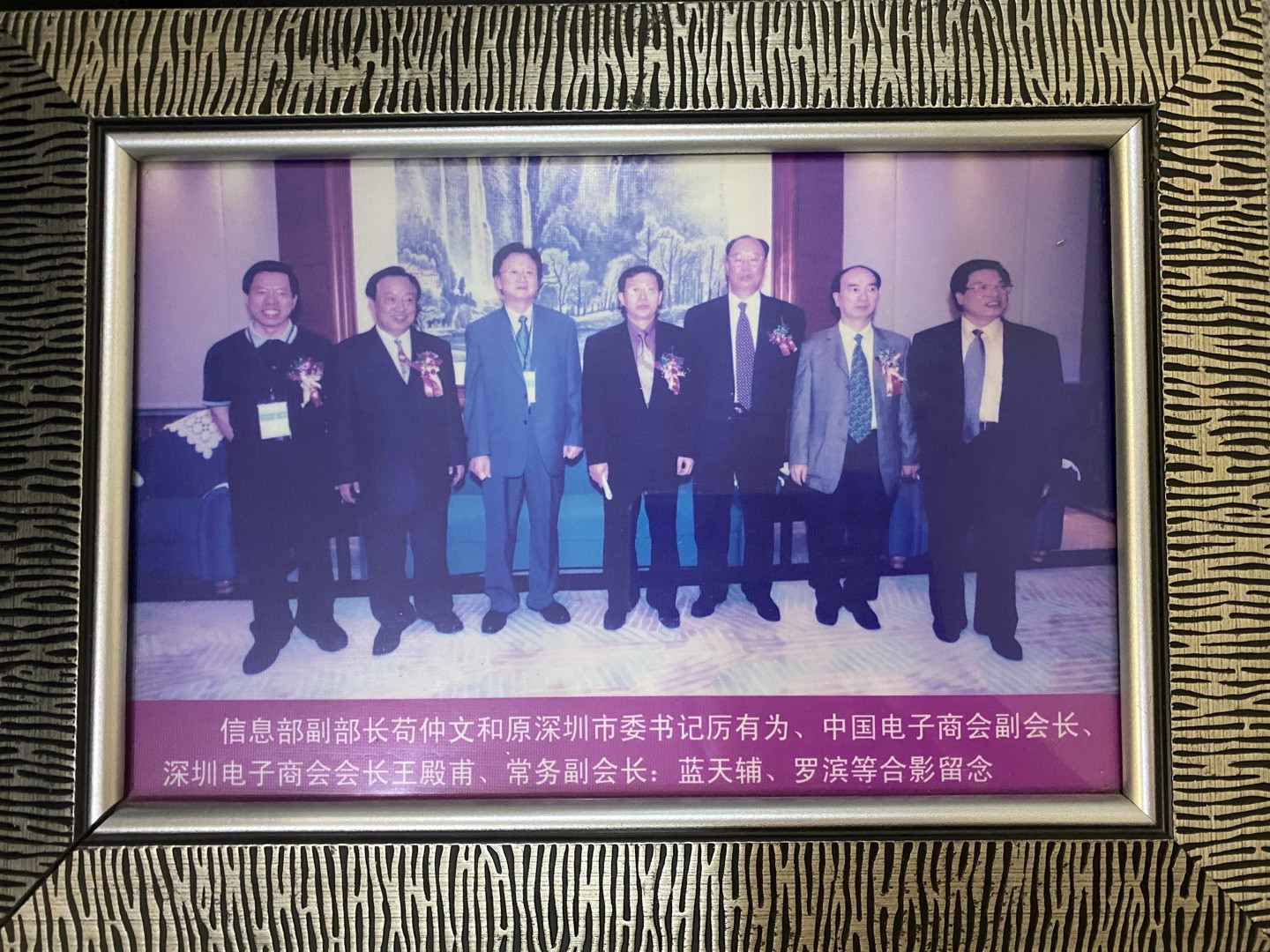 信息部副部长苟仲文和原深圳市委书记厉有为、中国电子商会副会长、